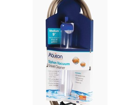 Aqueon Aquarium Siphon Vacuum Gravel Cleaner No Bulb 1ea Medium - 9 in Online Sale