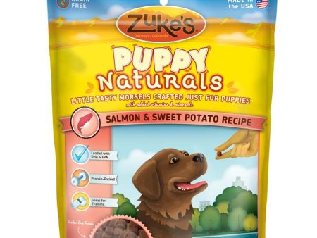 Zukes Puppy Naturals Grain Free Salmon And Chickpea Dog Treats 5 oz. For Discount