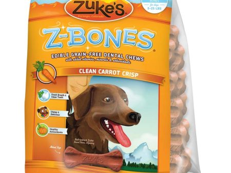 Zukes Dog Z-Bone Mini Carrot 18 Count Pouch For Sale