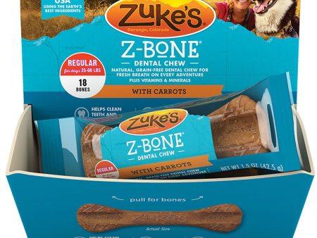 Zukes Dog Z-Bone Regular Carrot 18 Pack Online