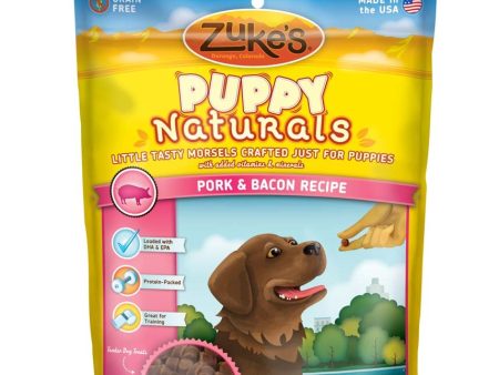 Zukes Puppy Naturals Grain Free Pork And Chickpea Dog Treats 5 oz. Online now