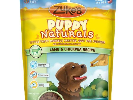 Zukes Puppy Naturals Lamb And Chickpea Recipe Dog Treats 5 oz. Sale