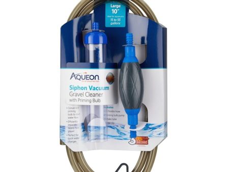 Aqueon Aquarium Siphon Vacuum Gravel Cleaner With Bulb 1ea Large - 10 in Online Sale