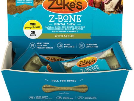 Zukes Dog Z-Bone Mini Apple 36 Pack Fashion