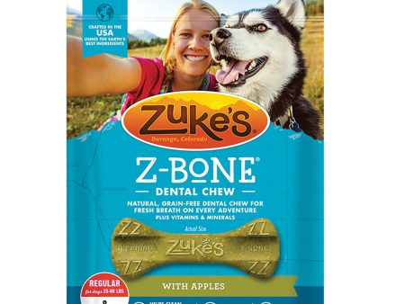 Zukes Dog Z-Bone Regular Apple 8 Count Pouch Cheap