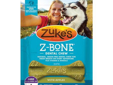 Zukes Dog Z-Bone Large Apple 6 Count Pouch Online