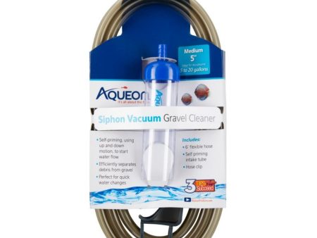 Aqueon Aquarium Siphon Vacuum Gravel Cleaner No Bulb 1ea Medium - 5 in Online Sale