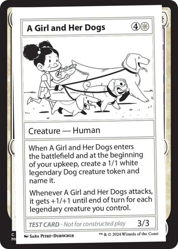 A Girl and Her Dogs [Mystery Booster 2 Playtest Cards] Online