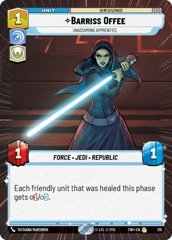 Barriss Offee - Unassuming Apprentice (Hyperspace) (315) [Twilight of the Republic] Discount