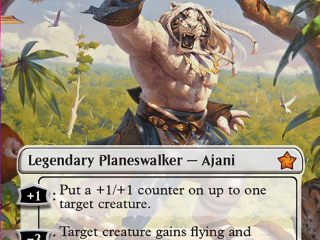 Ajani, Caller of the Pride (Borderless) [Foundations] For Discount