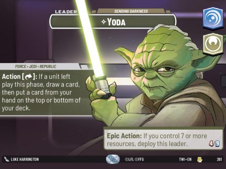 Yoda - Sensing Darkness (Showcase) (261) [Twilight of the Republic] Hot on Sale