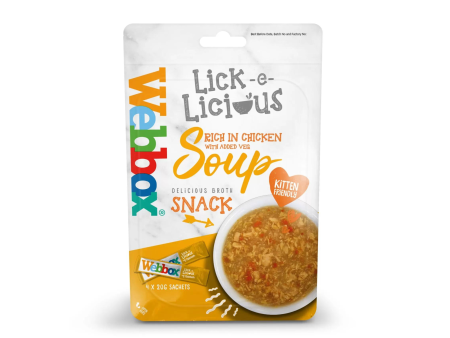 WEBBOX LICK-E-LICIOUS CHICKEN CAT TREATS 4x20G Online Sale