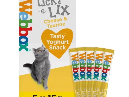 5x LICK-E-LIX CHEESE WITH TAURINE 17G Fashion