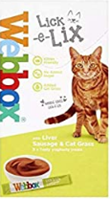 5x LICK-E-LIX LIVER SAUSAGE CAT GRASS 17G Discount