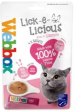 WEBBOX LICK-E-LICIOUS SALMON CAT TREATS 4x20G on Sale